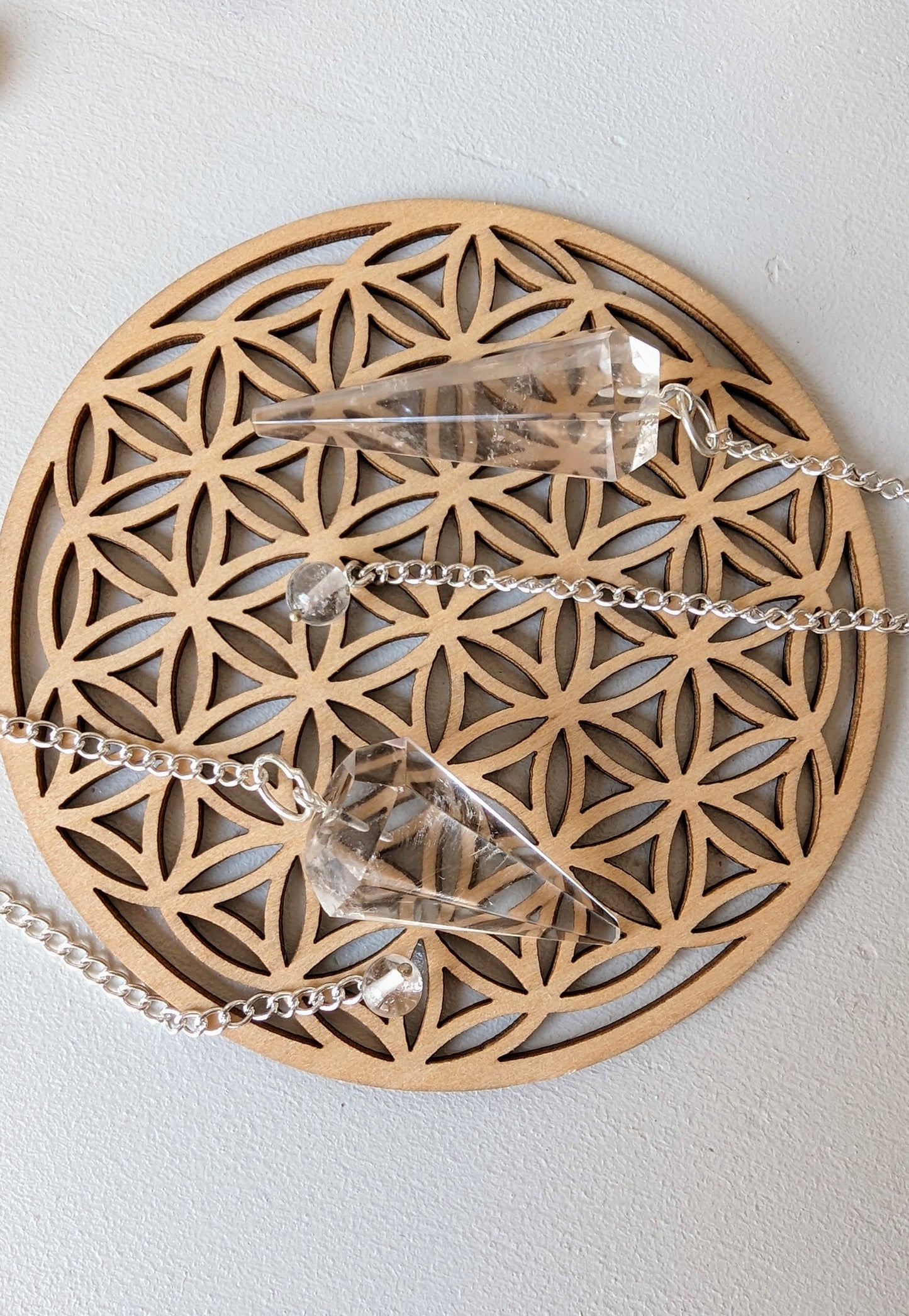 Pendule en cristal de roche