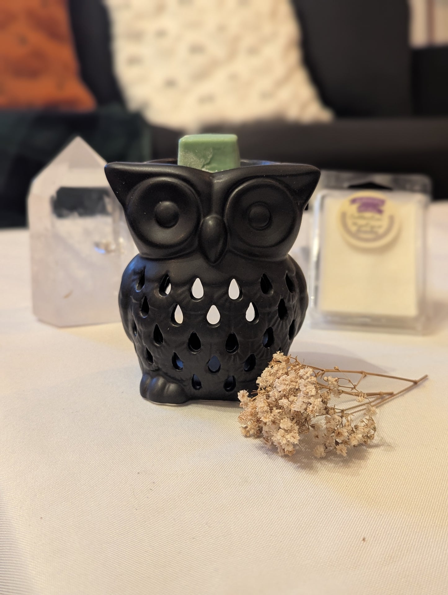 Brûle-parfum Hibou Noir