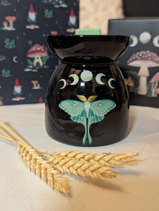 Brûle-parfum papillon de nuit et lune