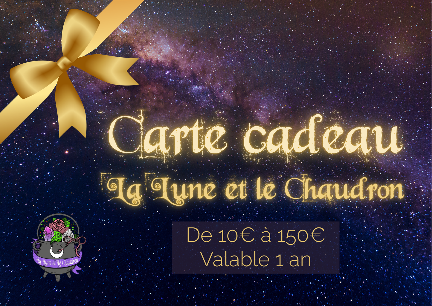 Carte cadeau La Lune et le Chaudron