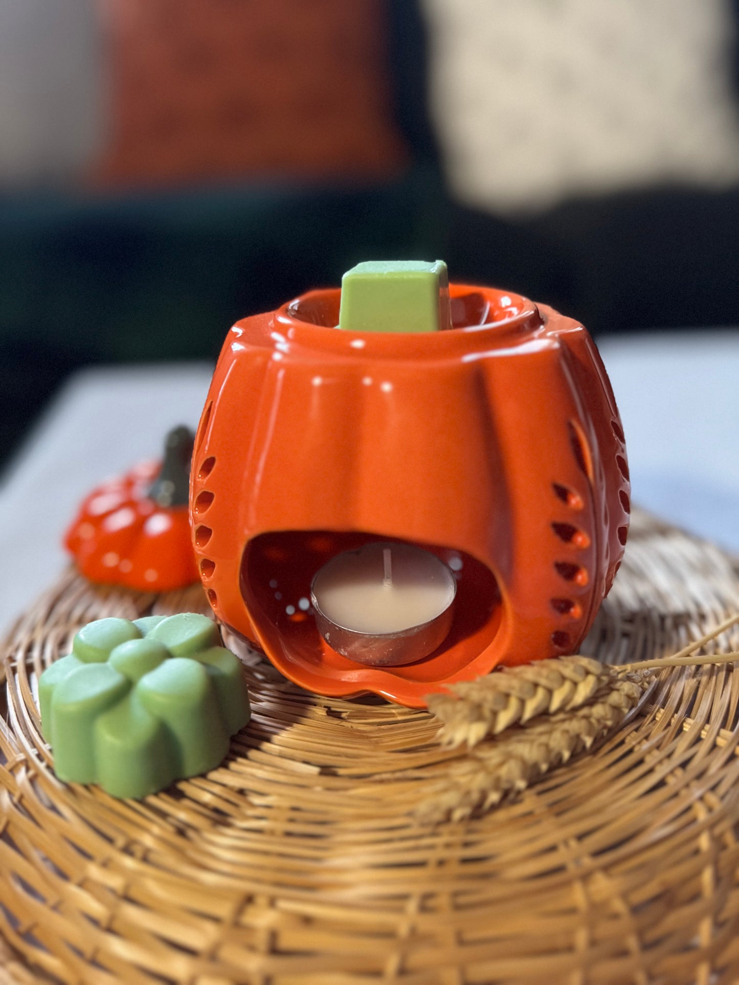 Brûle-parfum citrouille automnale