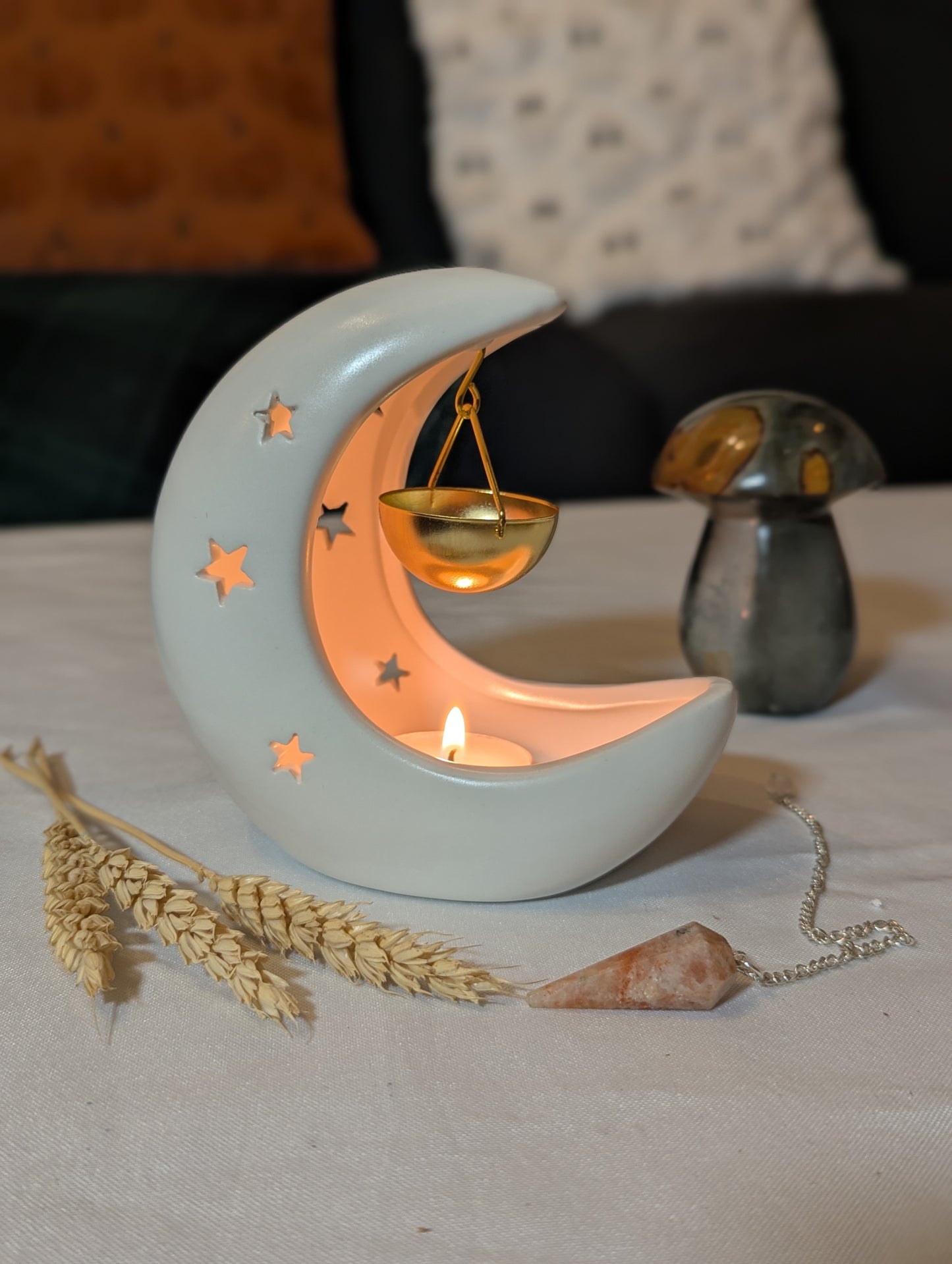 Brûle-Parfum Lune (couleurs diverses)