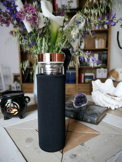 Gourde infuseur Quartz Rose – Amour & bien-être
