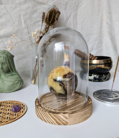 Sphère en Septaria – Pierre naturelle de méditation et d’ancrage