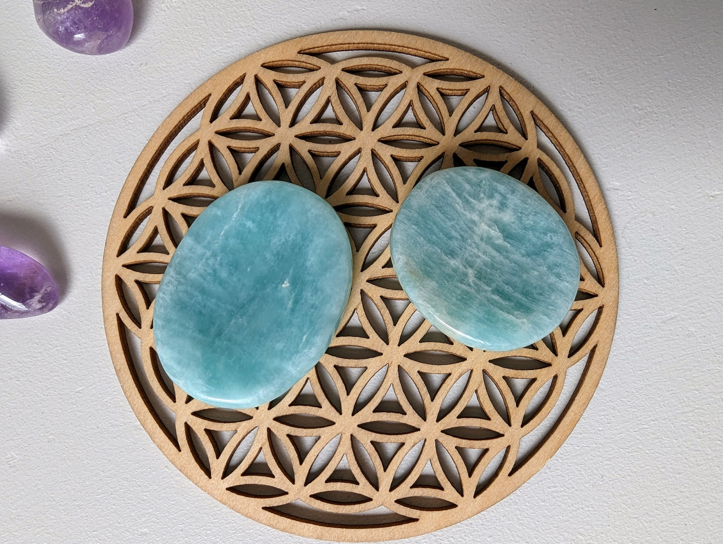 Galet antistress en amazonite