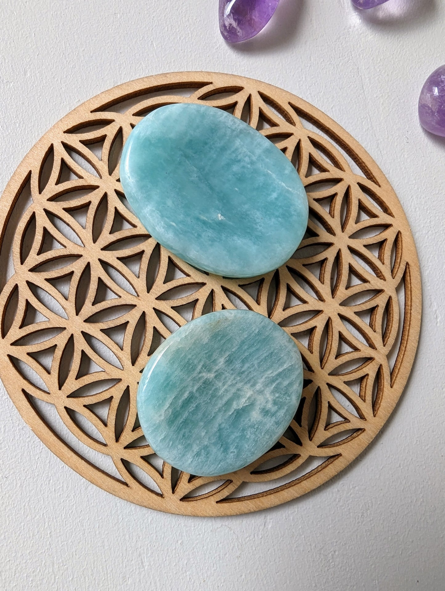 Galet antistress en amazonite