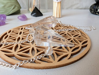 Pendule en cristal de roche