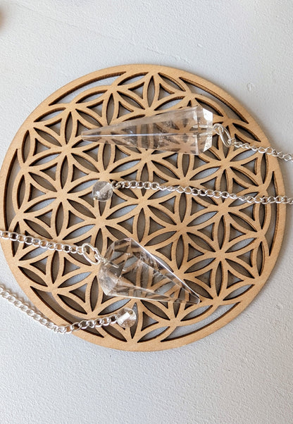 Pendule en cristal de roche