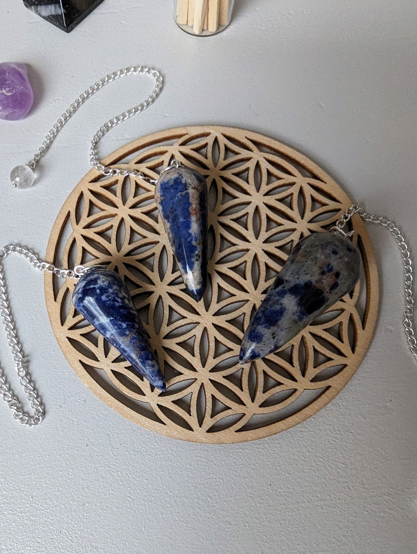 Pendule en sodalite