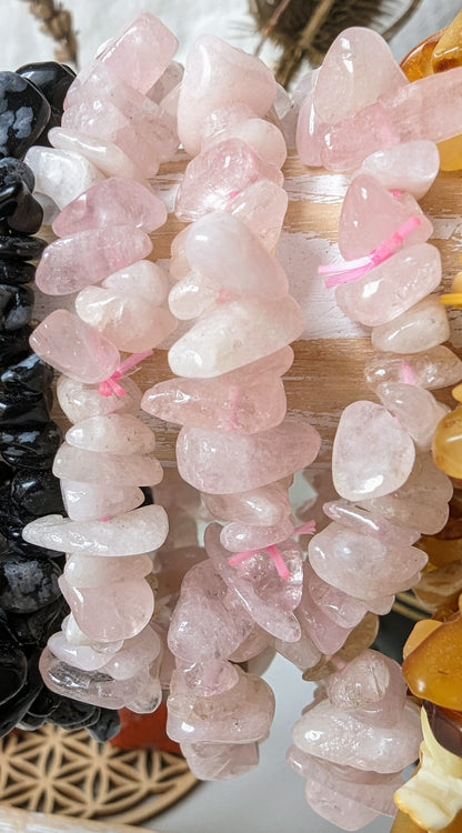 Bracelet Morganite baroque – Amour & douceur