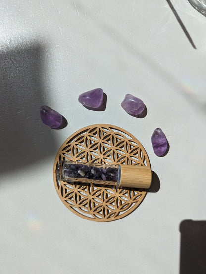 Roll‑on antistress Améthyste – Relaxation & intuition