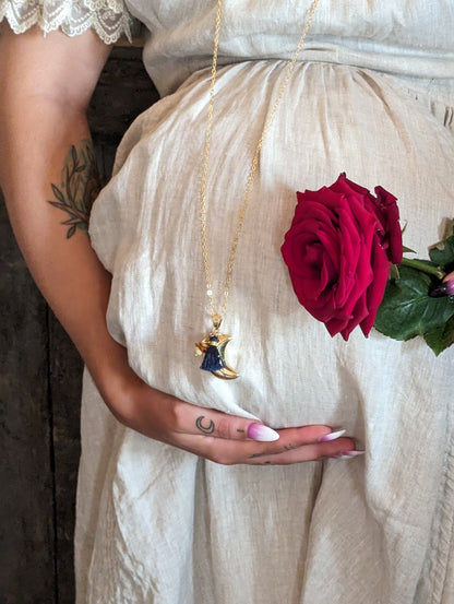 Bola Sagesse Lunaire en Ambre – Bola de grossesse & collier d’harmonie
