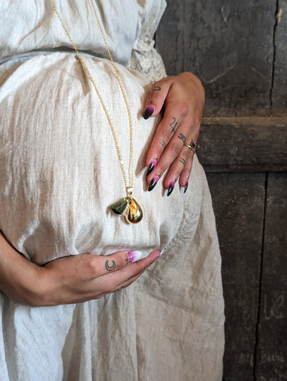 Bola Œuf d’Amour en Morganite – Bola de grossesse & collier d’harmonie