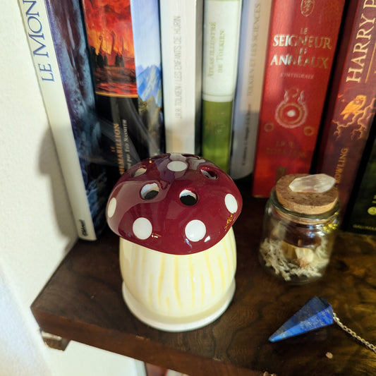 Porte encens champignon