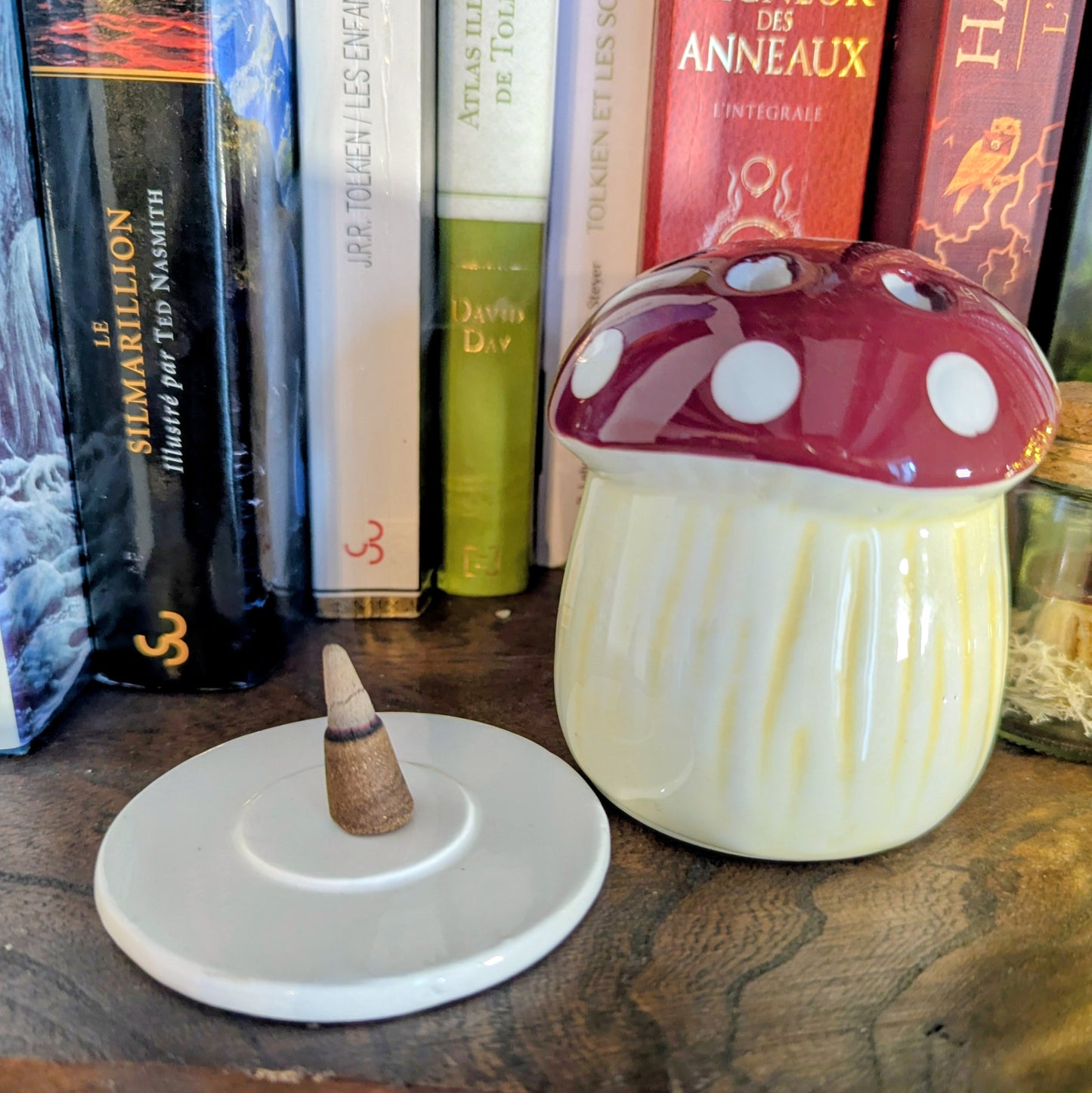 Porte encens champignon