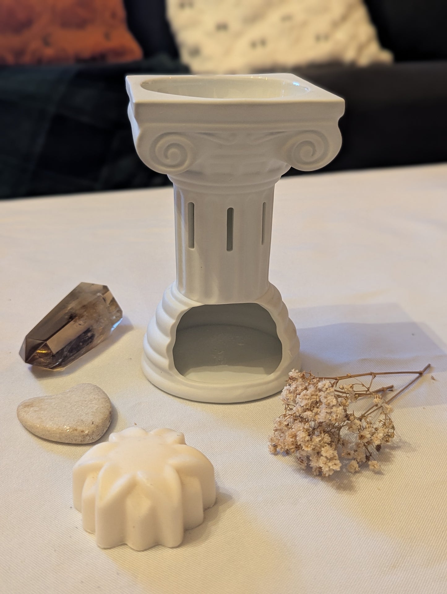 Brûle-parfum Colonne Grecque