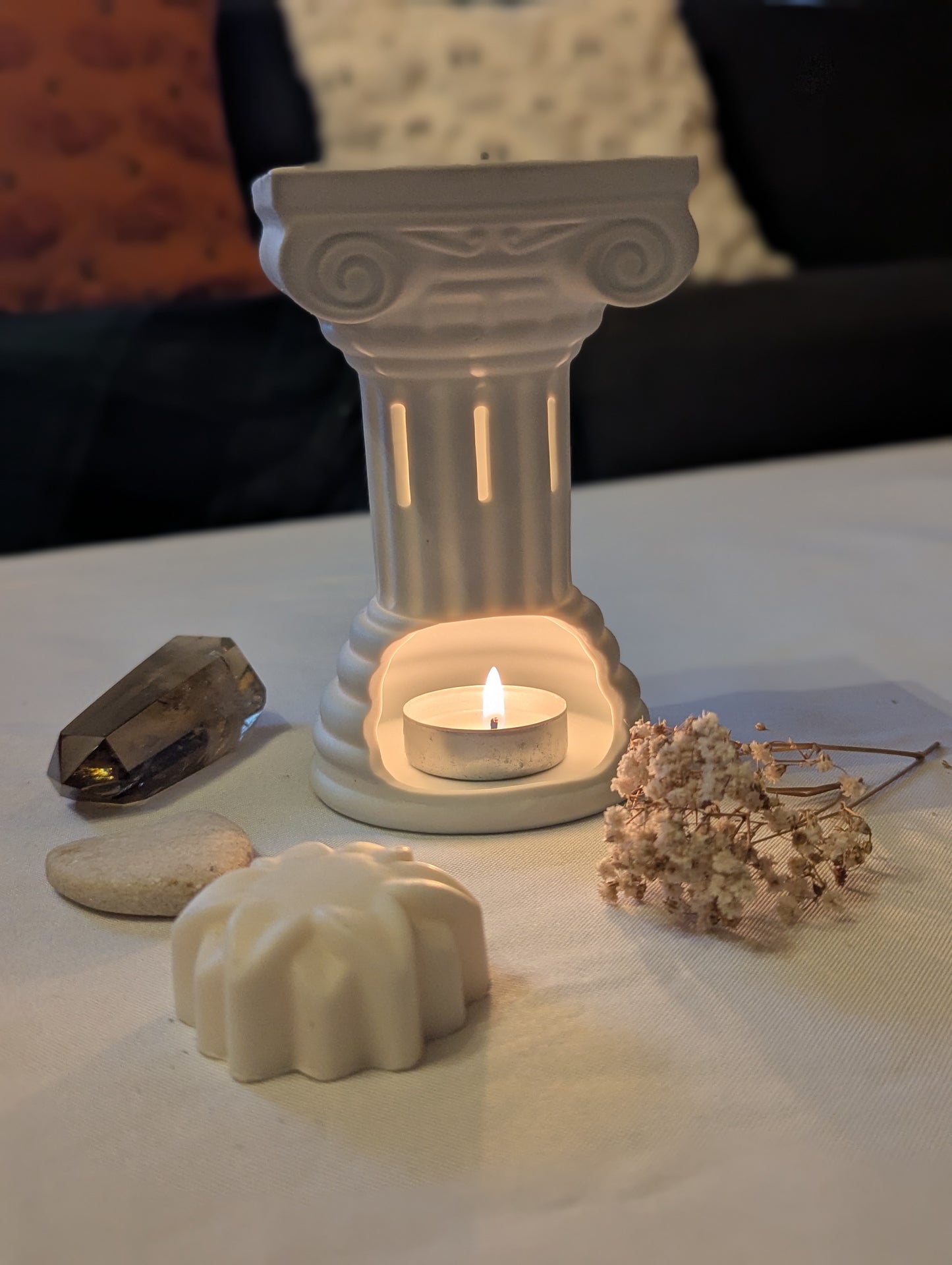 Brûle-parfum Colonne Grecque