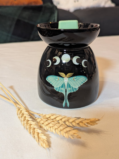 Brûle-parfum papillon de nuit et lune