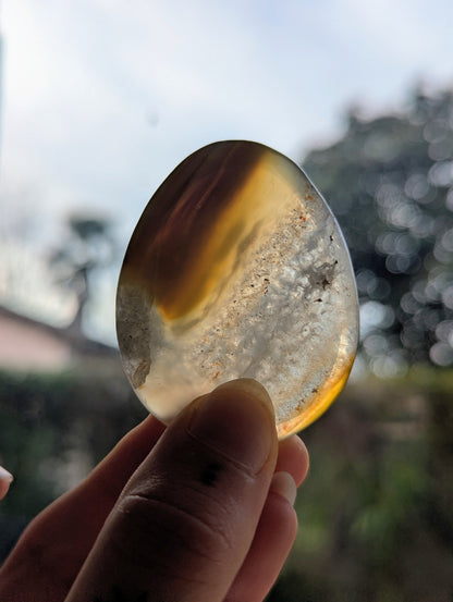 Galet anti‑stress Agate Dendritique – Ancrage & sérénité