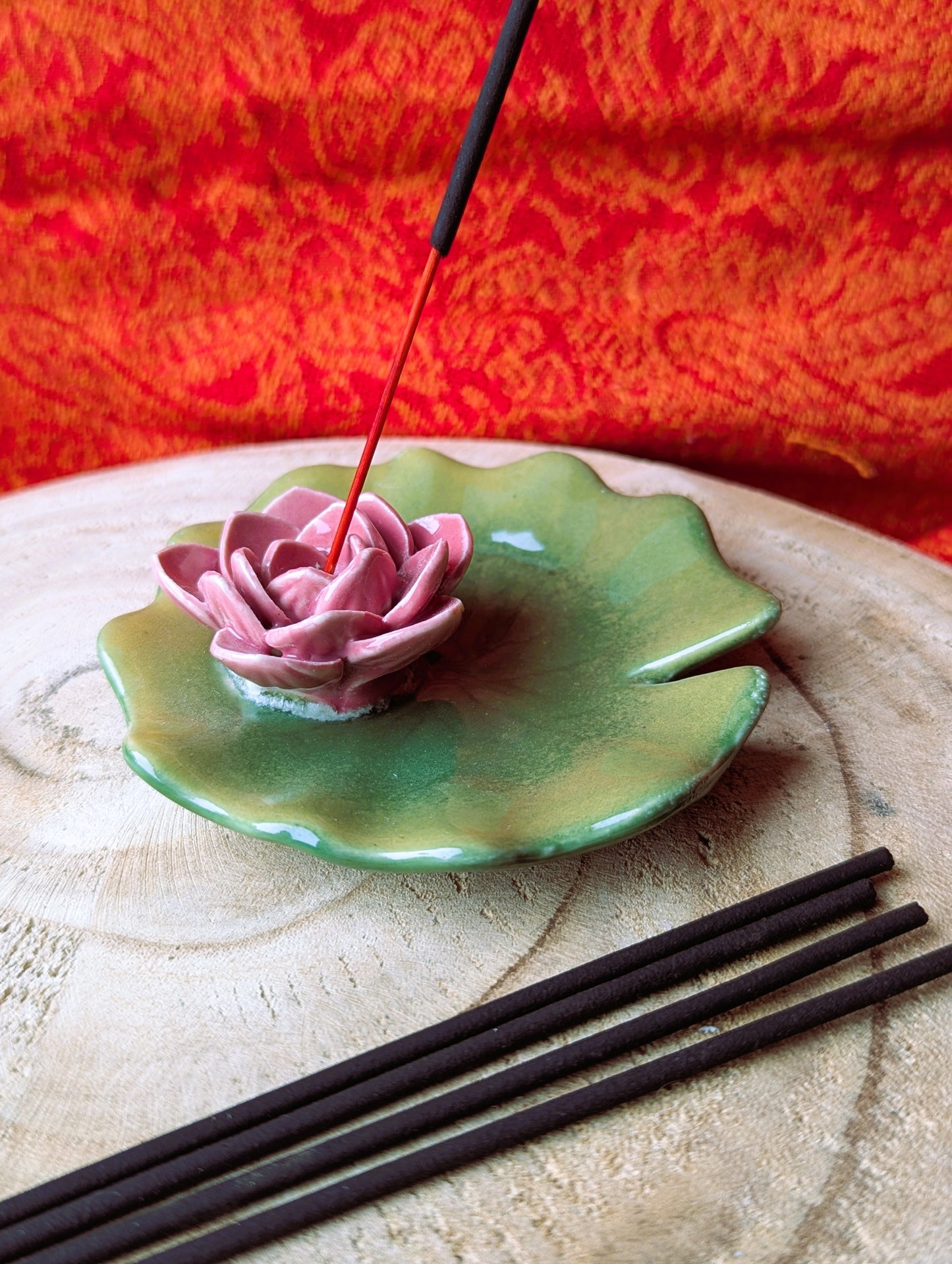 Porte encens nénuphar