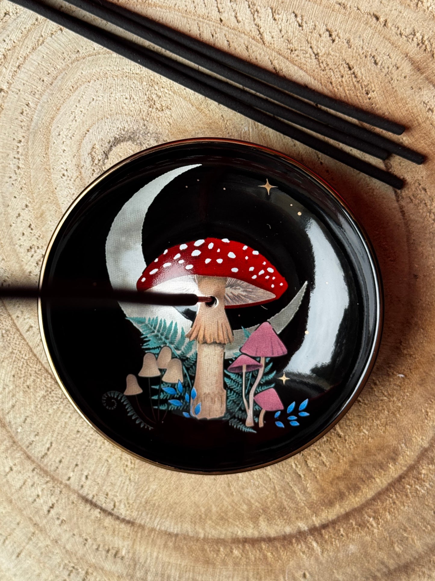 Porte encens champignon mystique