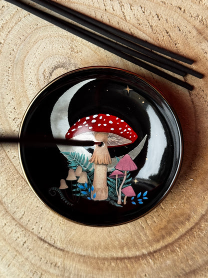 Porte encens champignon mystique