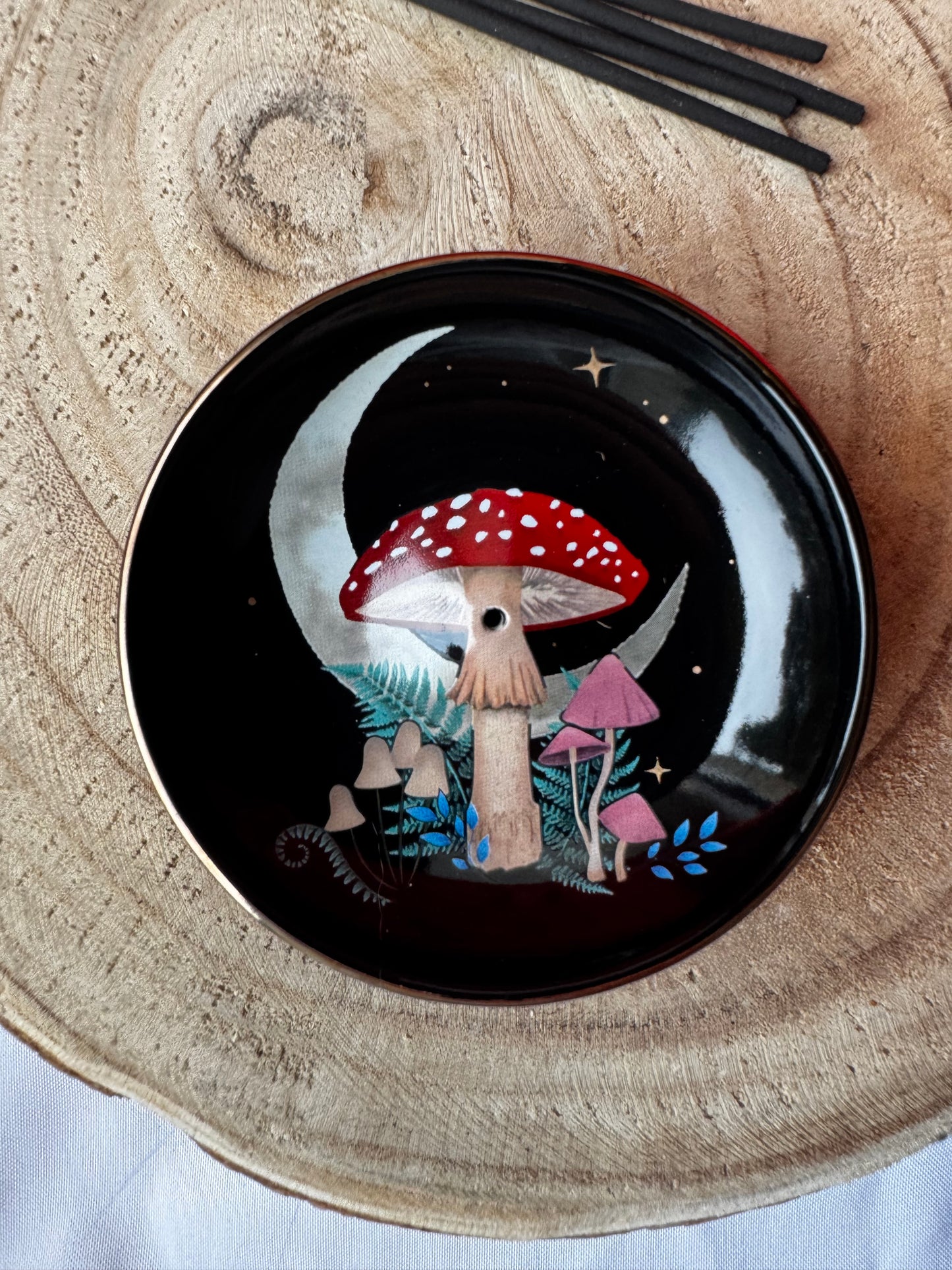Porte encens champignon mystique