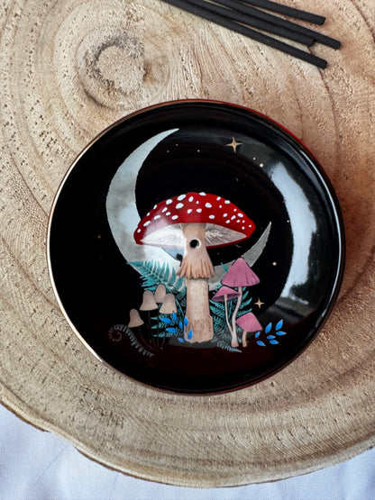 Porte encens champignon mystique